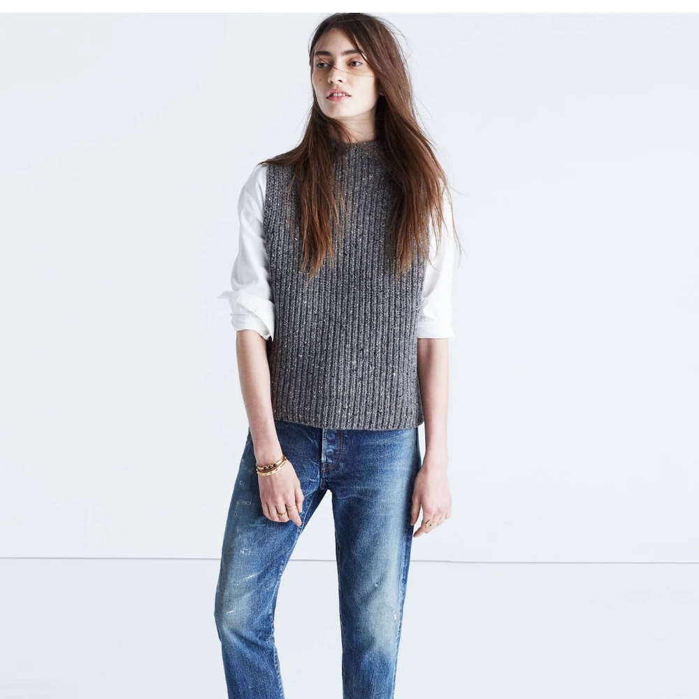 Madewell Gray Turtleneck Sweater